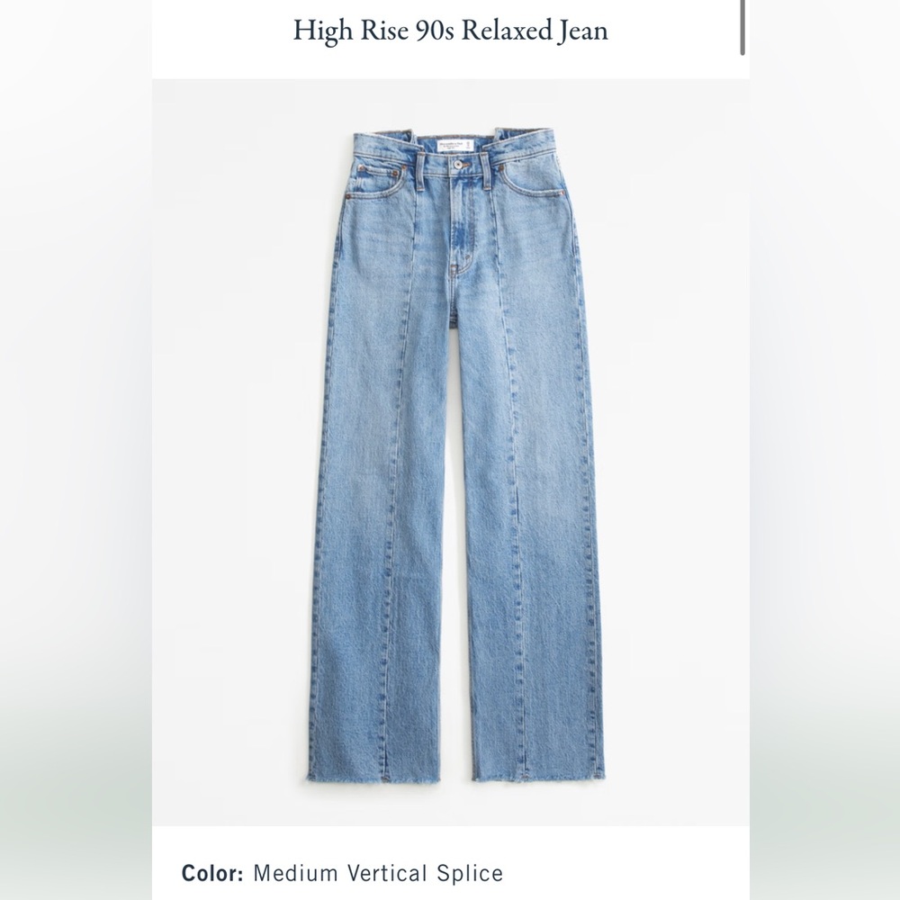 Abercrombie & Fitch Blue Straight Leg Jeans
